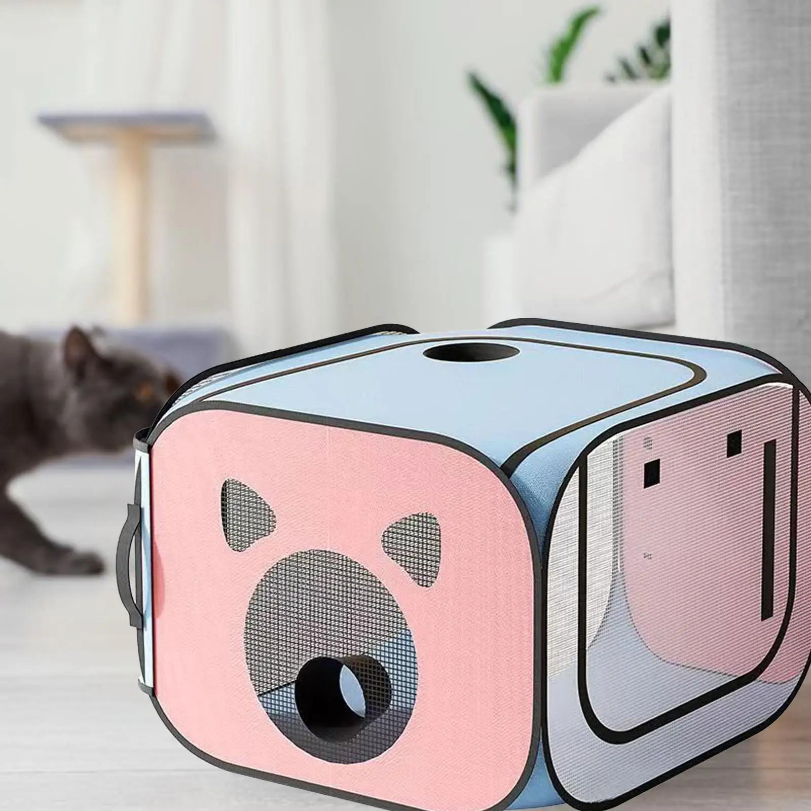 Pet Drying Box Dryer Cage Portable Multifunctional Clean Pet Supplies Foldable Box Waterproof Cat Drying Room for Cats and Dogs