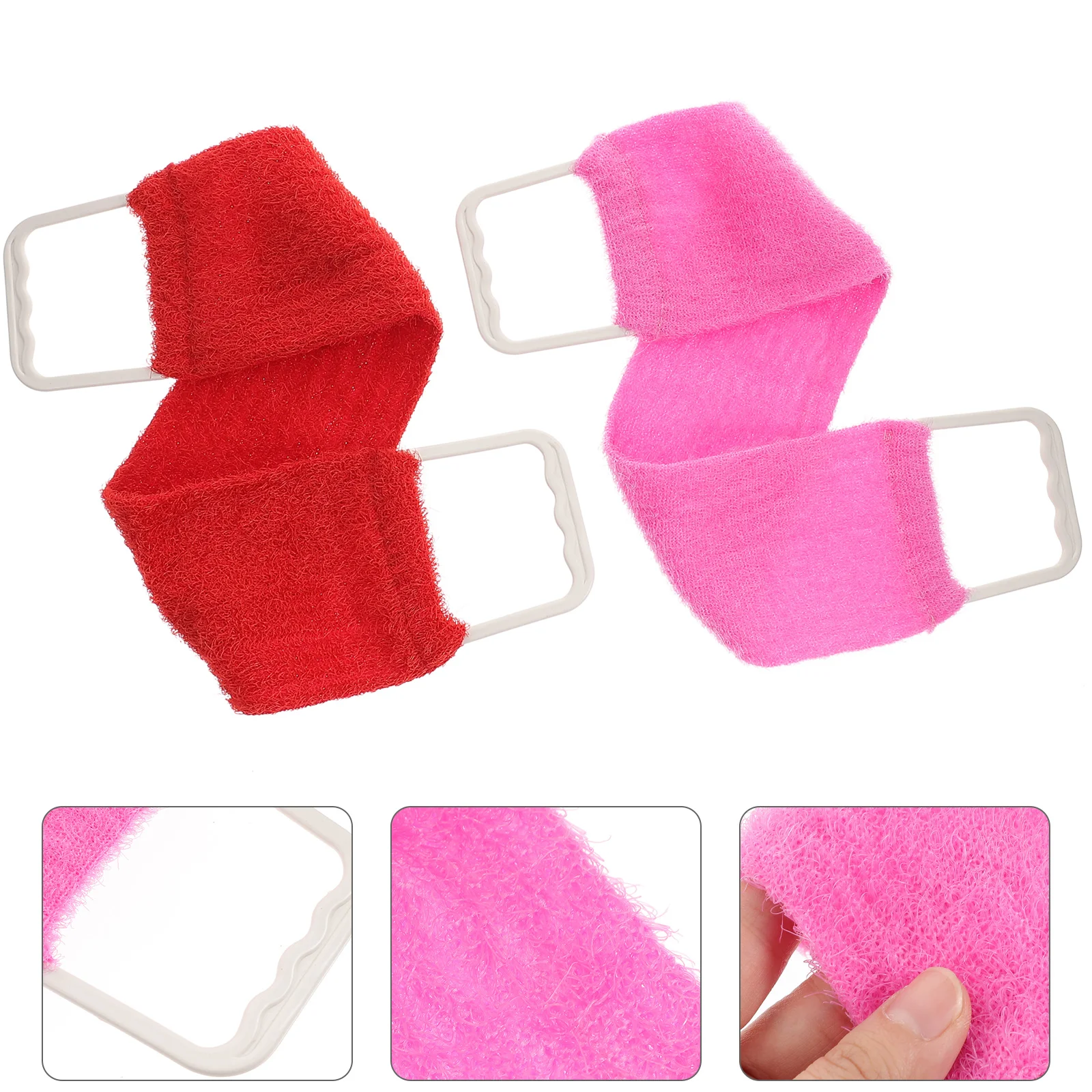 Body Bath Back Scrubber Towel Exfoliating Shower Cloth Double- Sided For Bath Shower Scrub Strap Washcloth Body Scrubbers