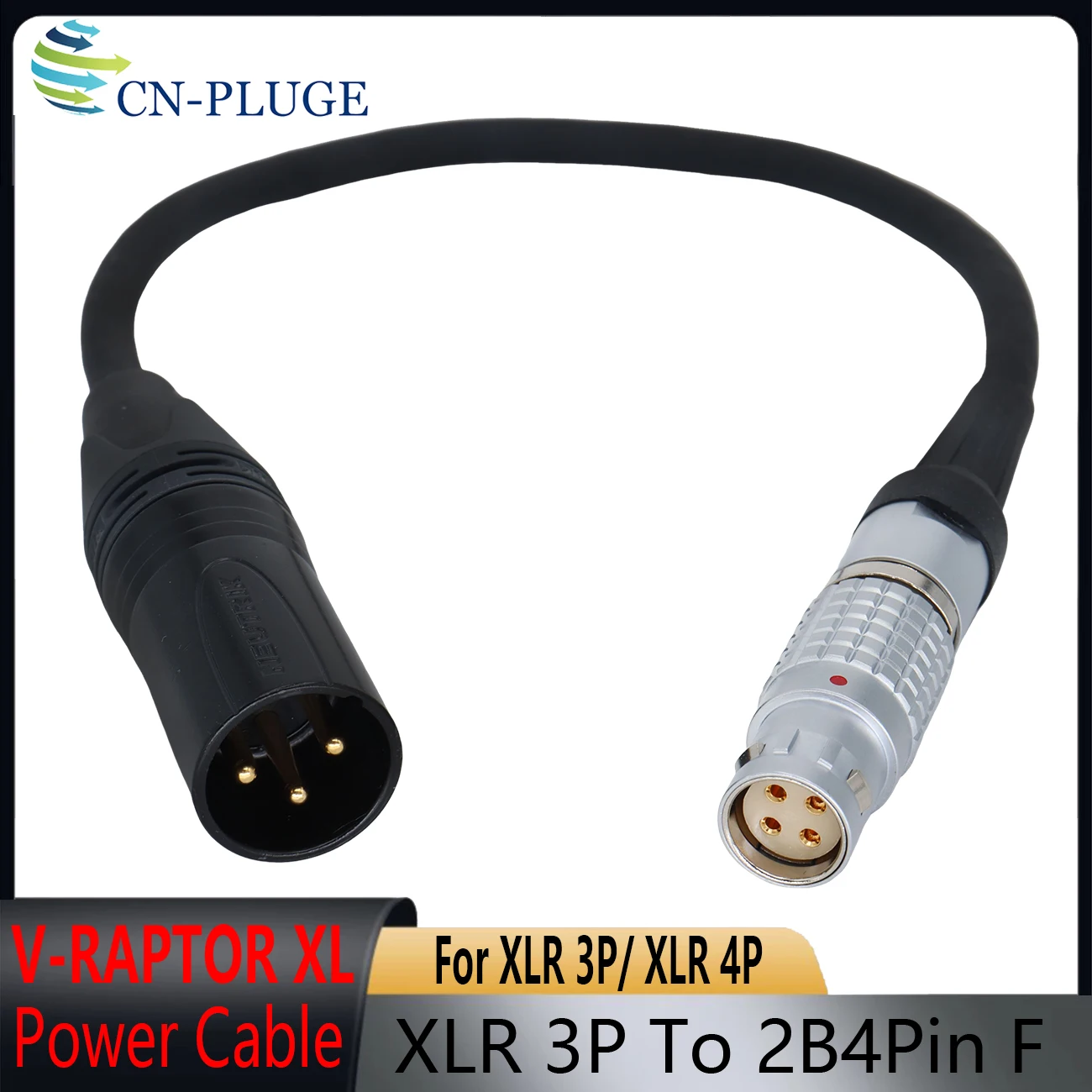 

Кабель питания для камеры V-RAPTOR XL (XLR 3-контактный/XLR 4-контактный) с разъемом 2B 4-контактный (женский)