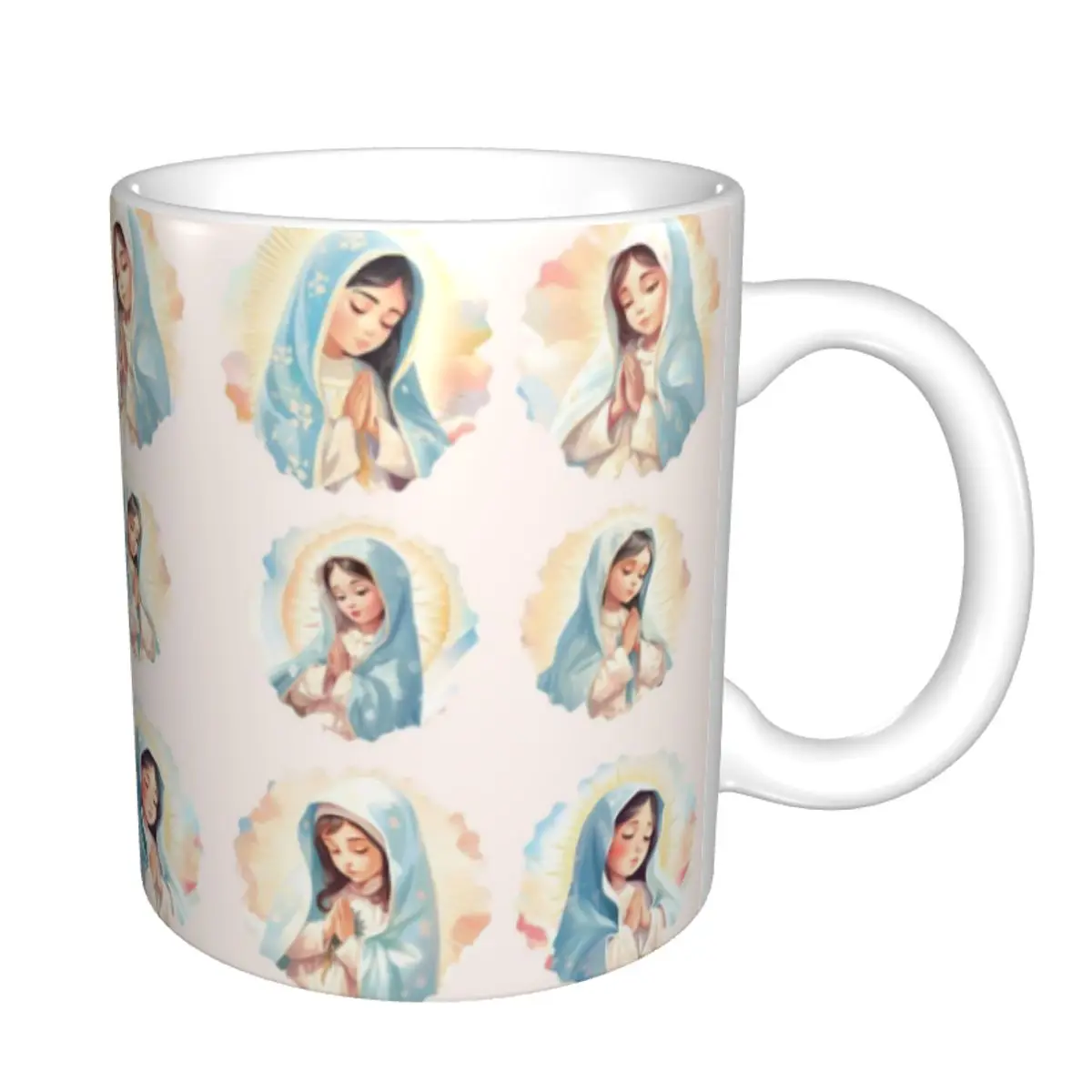 Personalized DIY Our Lady Of Guadalupe Virgin Mary Ceramic Mugs Coffee Cup Creative Gift