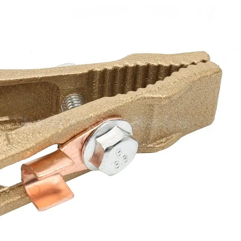 Single Pack 260A Brass Grounding Clamp A Shape, Essential for Argon Arc Welding Plier Work