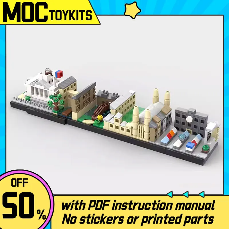 

489PCS Classic Cambridge Skyline MOC-102739 Set Creative Assembly Building Series Model DIY Children's Toy Souvenir Gift