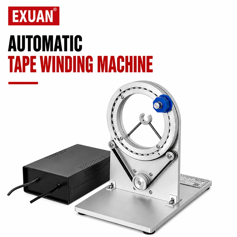 Portable Tape Winding Machine High Precision Wrapping Equipment For PE Film Acetic Acid Electrical Tape Wire Harness Copper Bar