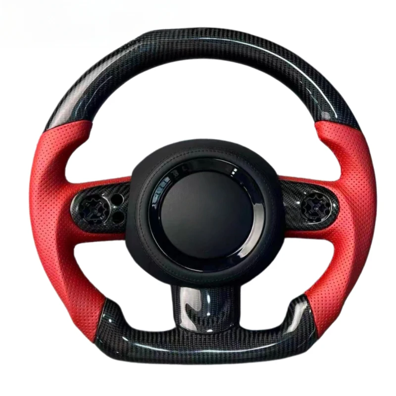 

For R56 R61 Steering Wheel New Product Wholesale Peorated Leather Carbon Fiber Steering Wheel
