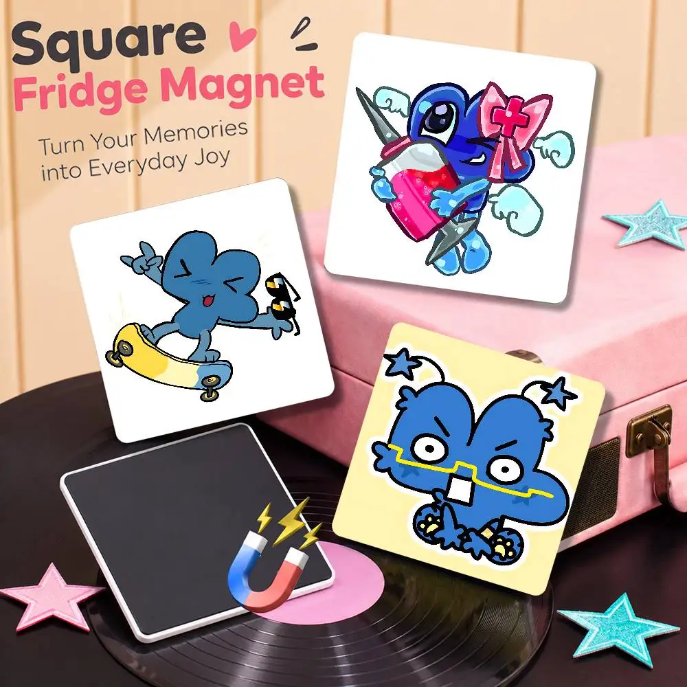 FOR BFDI Four Fridge Magnetic Refrigerator Magnet Pet Home Decor Kitchen Gift Souvenir Hot Sale