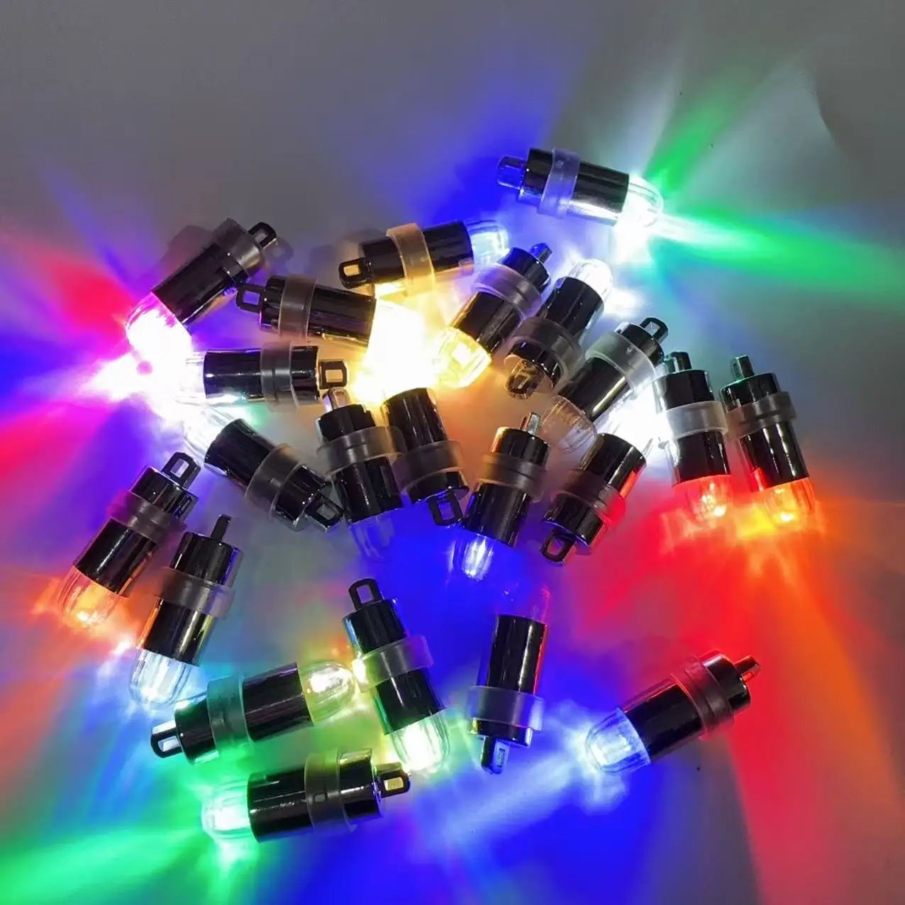 

8PCS Mini Super Bright Waterproof Balloon Light Creative LED DIY Rainbow Party Child Handmade Luminous Lamp Toys With Battery