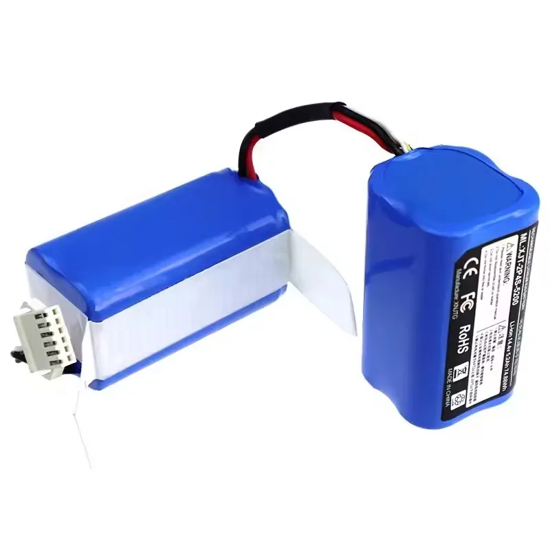 14.4V Replacement Battery Compatible with Ecovacs RC01-LI-1440-5200 DVX45 N9 N9+ Series Robot Vacuum Battery 5200mAh 6800mAh