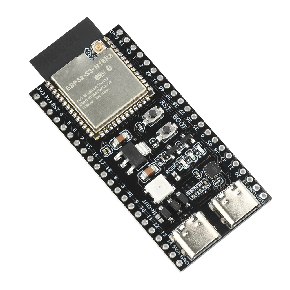 ESP32-S3 WiFi BT Entwicklungsboard Dual-Core-Prozessor Hochleistungs-150-Mbps-Datenrate 2 Type-C-Schnittstellen N16R8 N8R2 Modul – Detail 11