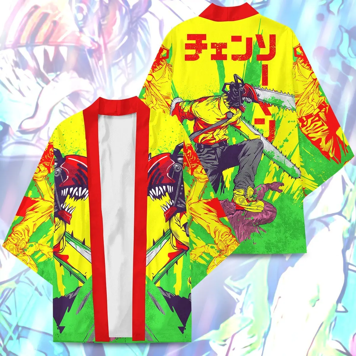 My Hero Academia Kimono – Chainsaw Man Kimono Men's and Women's Cape Casual Cardigan Haori