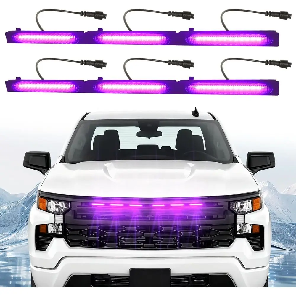 

LED ront Grille Lights its or 2022-2025 1500 WT Custom Trail Custom Grill Lights ront Bumper Light or Chevr y 1500 Accories 8469