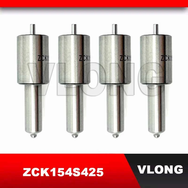 4PCS Super Quality Fuel Injection Pump Spary Parts S Type Injector Mouth Diesel Engine Accessory Sparyer Nozzle Tips ZCK154S425