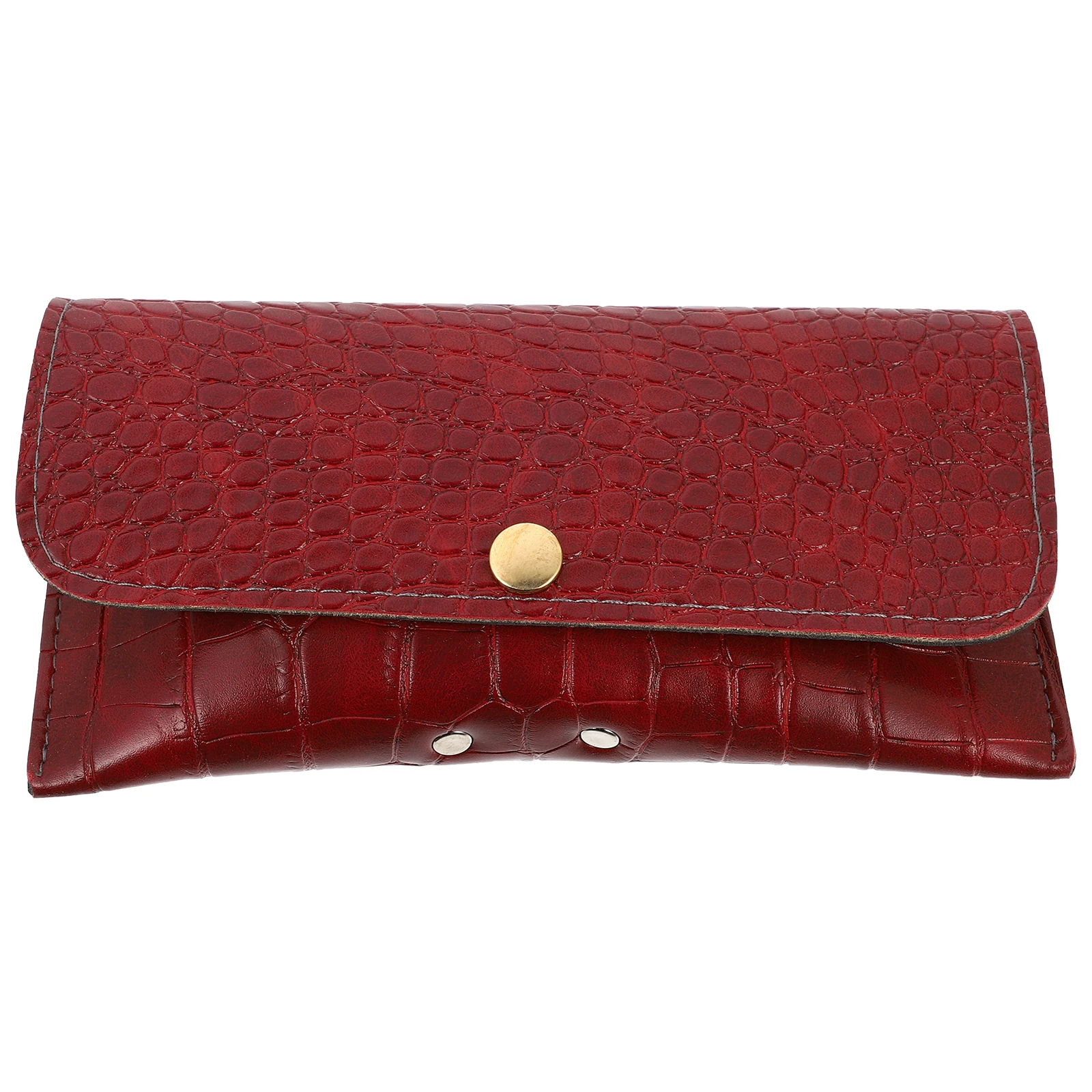 

Glasses Case Eyeglasses Box Portable Wallet Pattern PU Red Multi functional Storage Pouch For Glasses