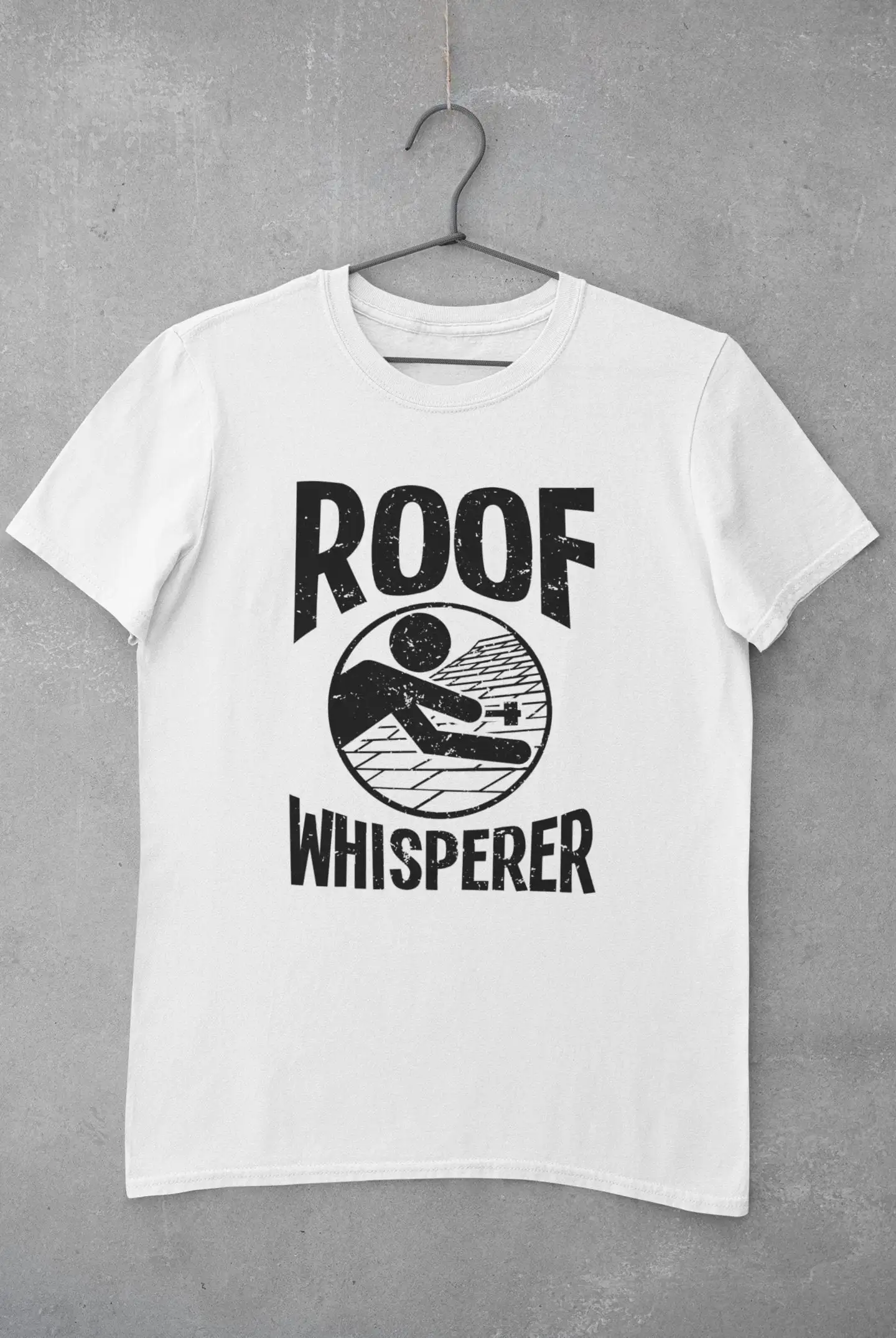 Roofer T Shirt Journeyman Home Builder Roof Whisperer