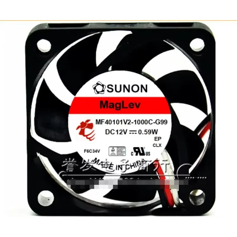 

SUNON MF40101V2-1000C-G99 DC 12V 0.59W 40x40x10mm 3-Wire Server Cooling Fan