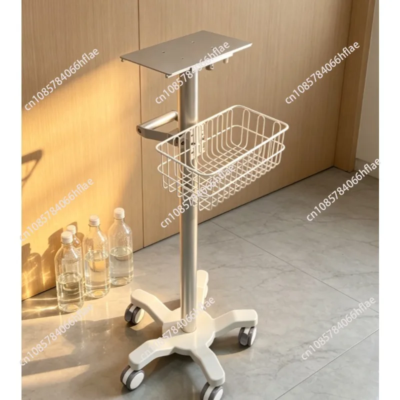 Aluminum Alloy Medical Trolley With Bottom Sink Support Mobile  Hospital Trolley for Healthcare Professionals