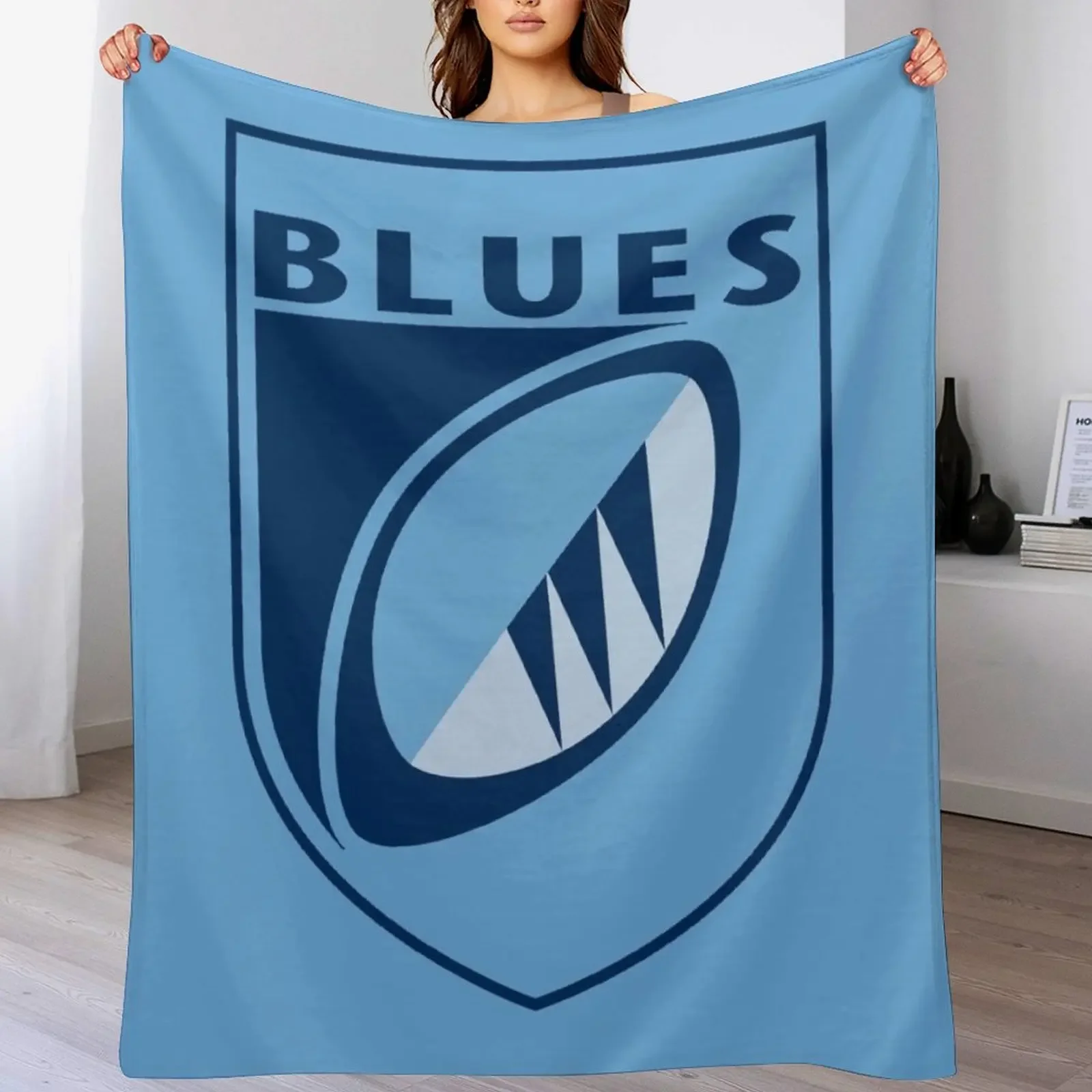 

Cardiff Blues Throw Blanket For Decorative Sofa blankets ands Extra Large Throw Blankets