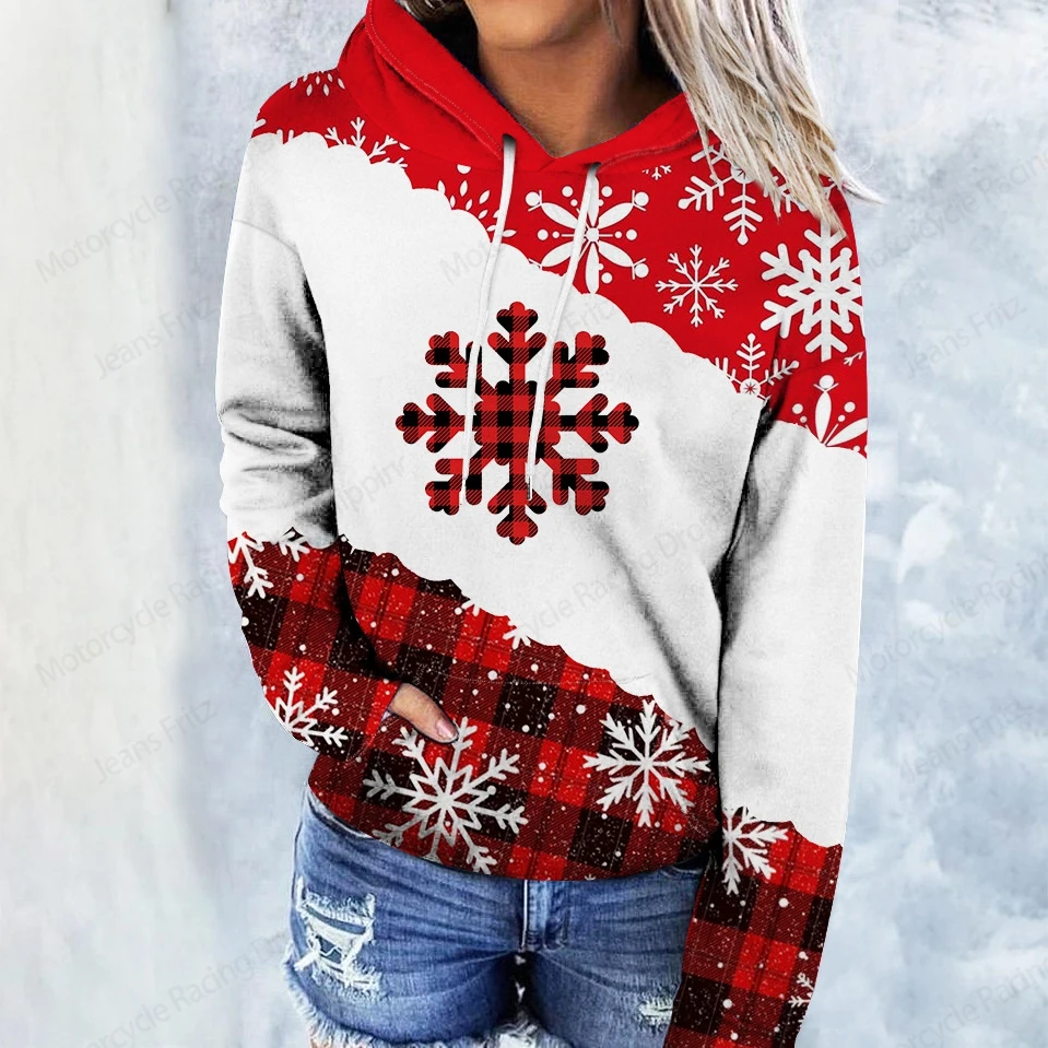 Santa Claus Sweatshirt Christmas 3d Print Hoodie Men Women Fashion Hoodies Women Sweat Snowflake Coat Xmas Hoodie Sweatshirt