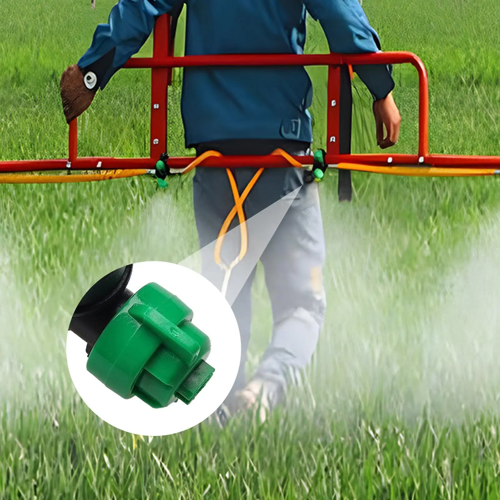 Cabezales de aspersor de riego, boquilla de rociador en forma de abanico, cabezal de riego agrícola para rociar, jardín, césped al aire libre