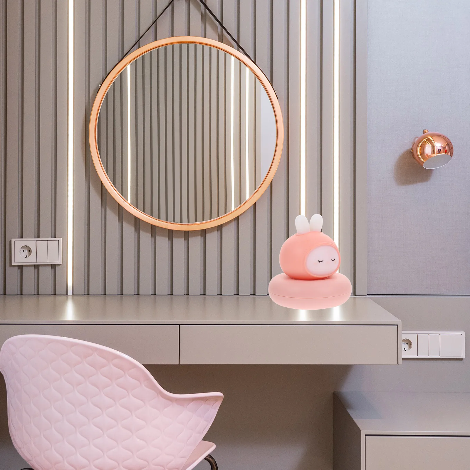 

1pc Pat Sensor Light Rechargeable Lamp Adjustable Brightness Dimmable Night Light for Bedroom Home Decor Cartoon Sturdy Durable