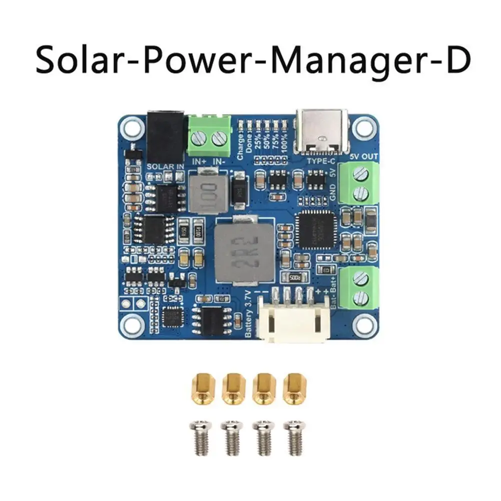 Modulo di gestione dell\'energia solare D per pannello solare 6 ~ 24V per Arduino Jetson/Raspberry Pi per la ricarica della batteria al litio con