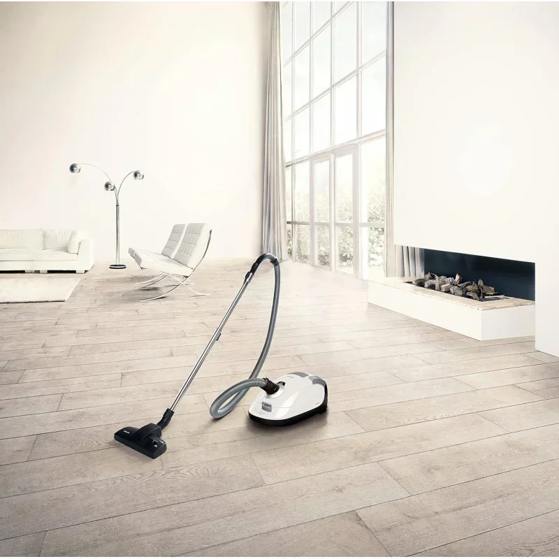 DD2Miele Compact C1 Pure Suction Powerline Canister Vacuum, สีขาวบัว