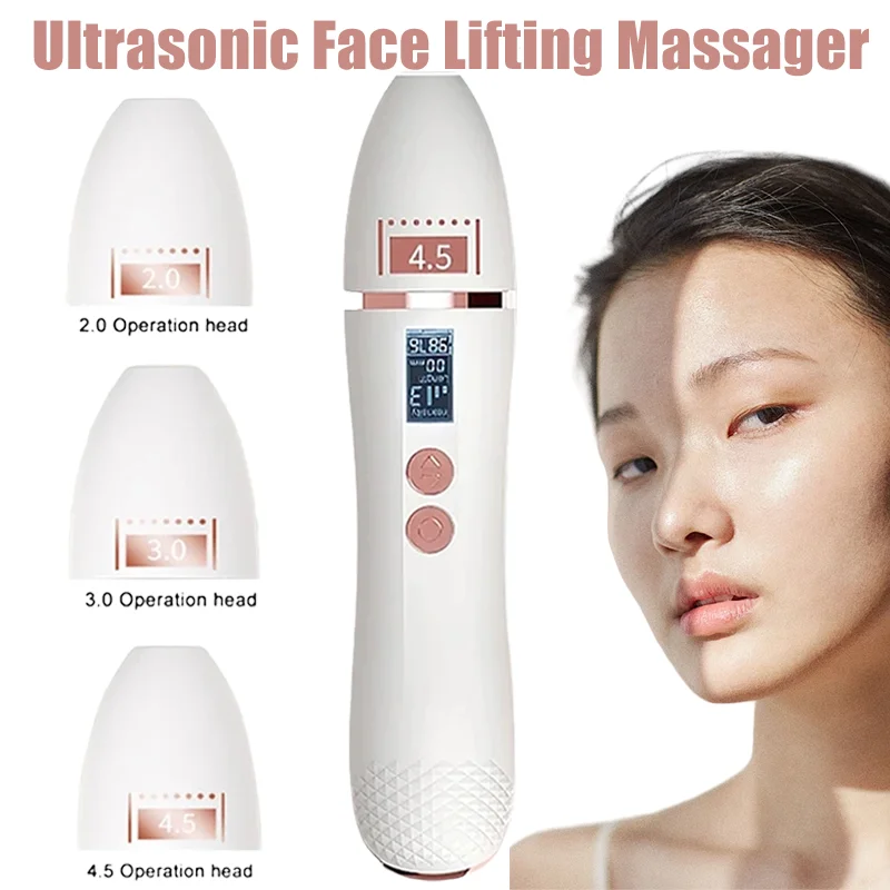 

7D Handheld Mini Ultrasonic Face Lifting Massager Skin Tighten Anti Wrinkle Eye Care SPA Beauty Machine