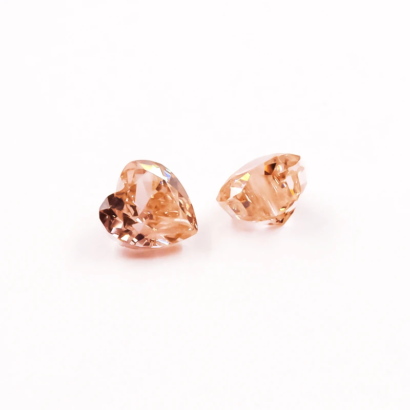 5x5mm Herz Zerkleinerte Eis-Schliff Lose CZ-Steine 5A Verschiedene Farben Kubisches Zirkonium Synthetische Edelsteine für Schmuck – Detail 9