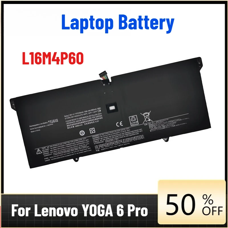 

Laptop Battery for Lenovo YOGA 6 Pro 920-13IKB L16M4P60 L16C4P61
