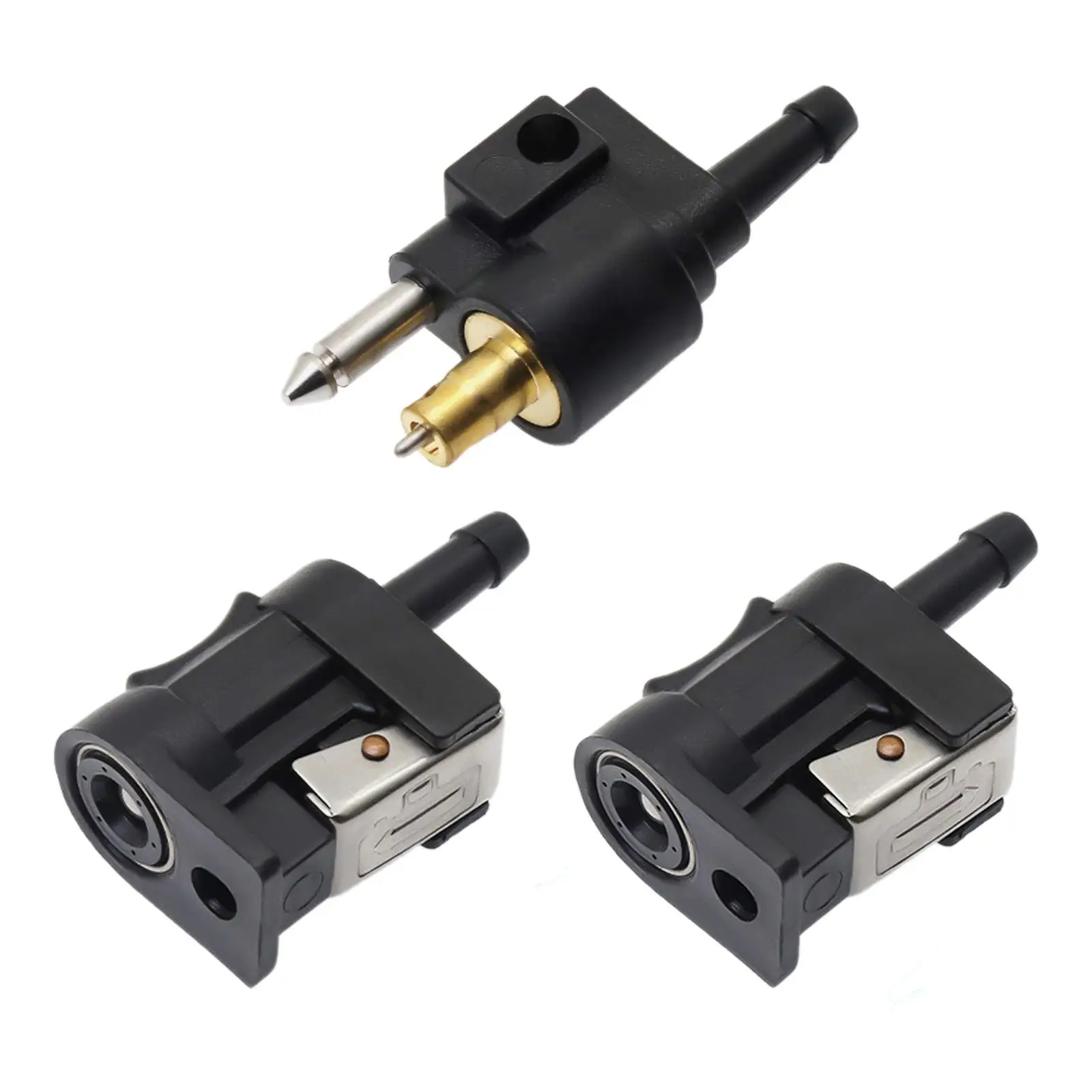 Fuel line connection for boats, fuel connection for boat engines,