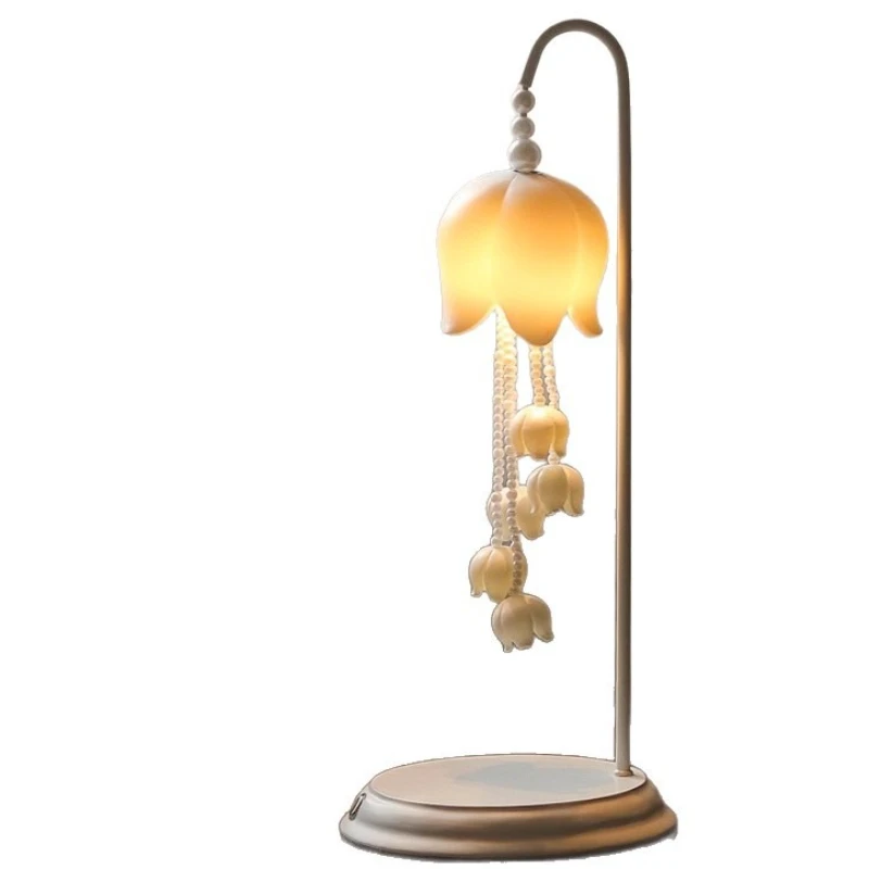 

Lily of the Valley wireless charging night light study tea room ambient light wedding birthday gift premium bedroom bedside lamp