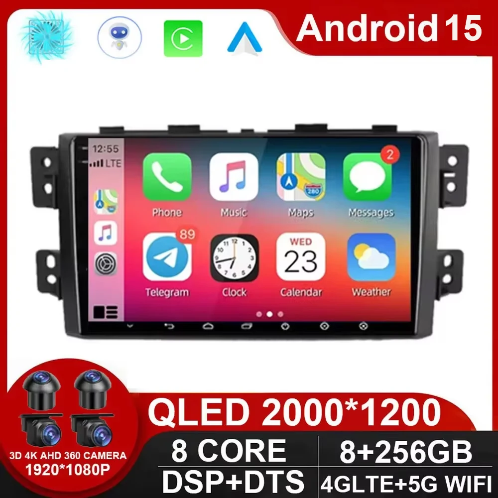 

Автомобильный радиоприемник Android 15 для Kia Borrego Mohave 2008-2012 ADAS Навигация GPS Беспроводной Carplay Auto BT Мультимедийное видео без 2din