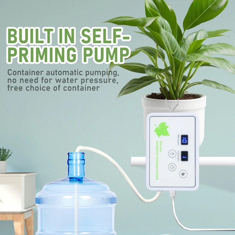 Automatic Watering System Timeable Plant Waterer Built-in Self-Priming Pump Smart Timed Watering Timer 2m 16 Potted (US)-ABLA - view 3