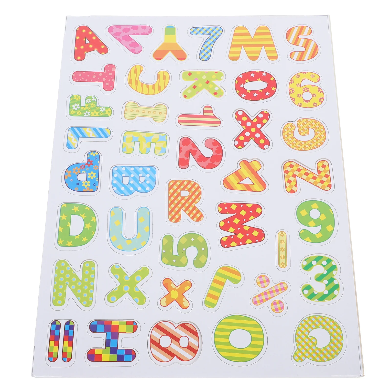 1세트 나무 자석 알파벳 및 숫자 글자 컬러풀 ABC 학습 교육용 자석 유아 조기 문해력 교육용