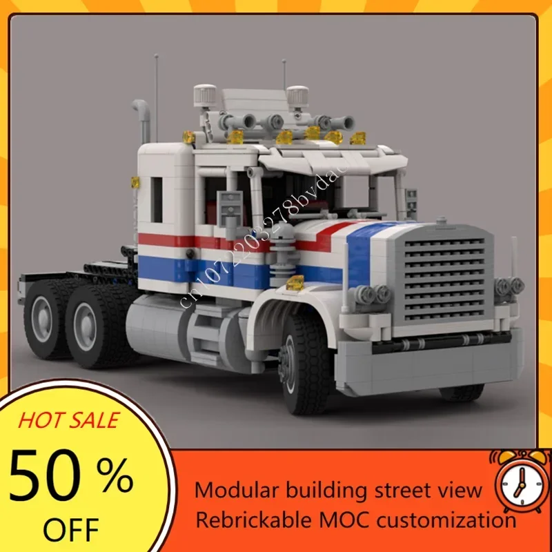 MOC Highway Rig XL ปริศนาที่กำหนดเองรุ่นสถาปัตยกรรมทางเทคนิค DIY การศึกษาประกอบของเล่นสำหรับวันเกิดเด็กวันหยุดของเล่นของขวัญ
