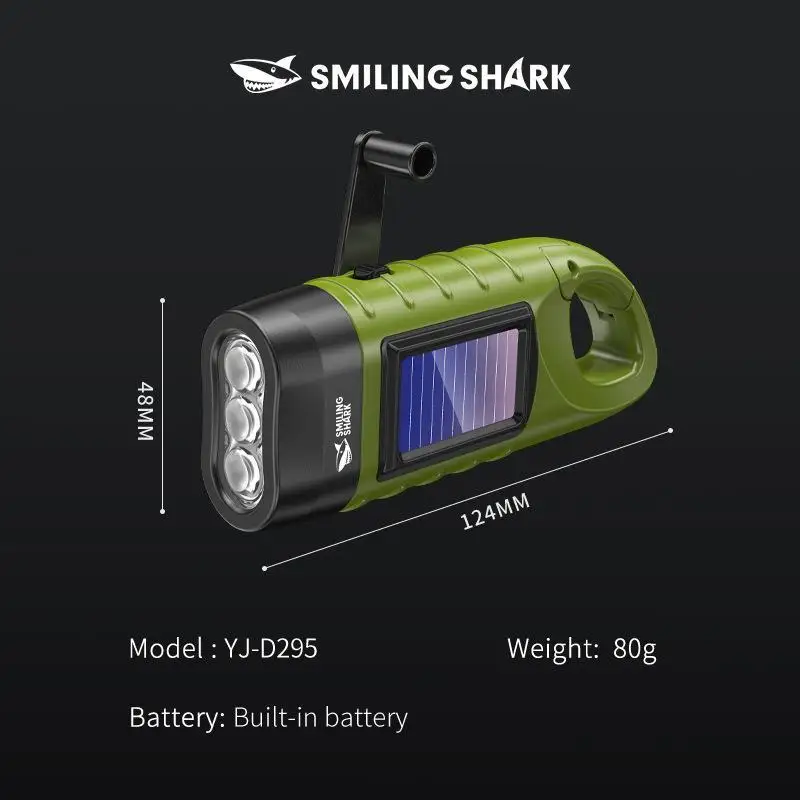 Tragbare LED Taschenlampe Zelt Licht Handkurbel Dynamo Solar Power Taschenlampe Für Outdoor Camping Wandern Lange-palette Notfall Laterne