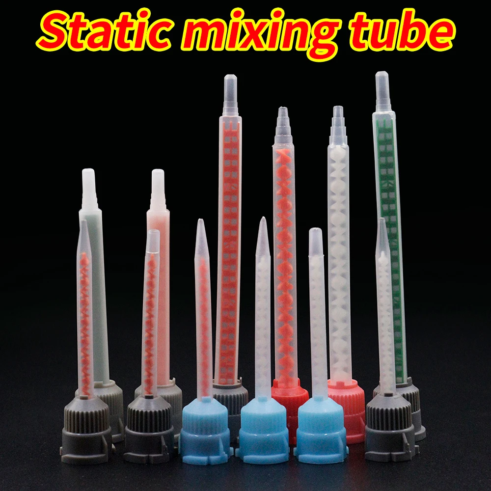 50pcs MB Static Mixing Nozzles 1:1 Epoxy Adhesive Mixing Nozzles Cartridge Static Mixer AB Glue Mixing Tube