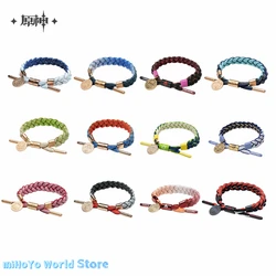MiHoYo Official Hand Strap Genshin Impact Cosplay Diy Accessories Doujin Neuvillette Wanderer Diluc Bracelet Furina Ayato Gifts