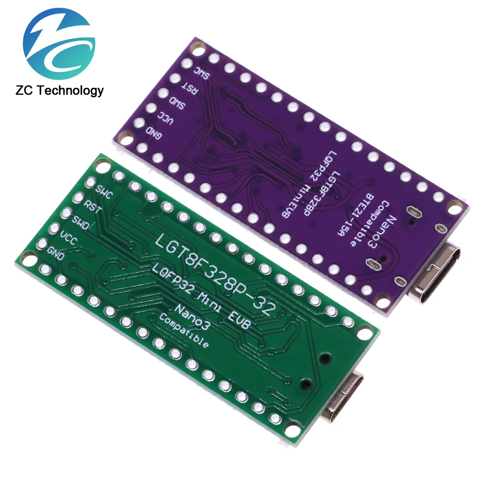 LGT8F328P-LQFP32 MiniEVB TYPE-C MICRO USB Compatible With ATMEGA328 Nano V3.0 LGT8F328P CH9340C / HT42B534-1 SOP16 For Arduino