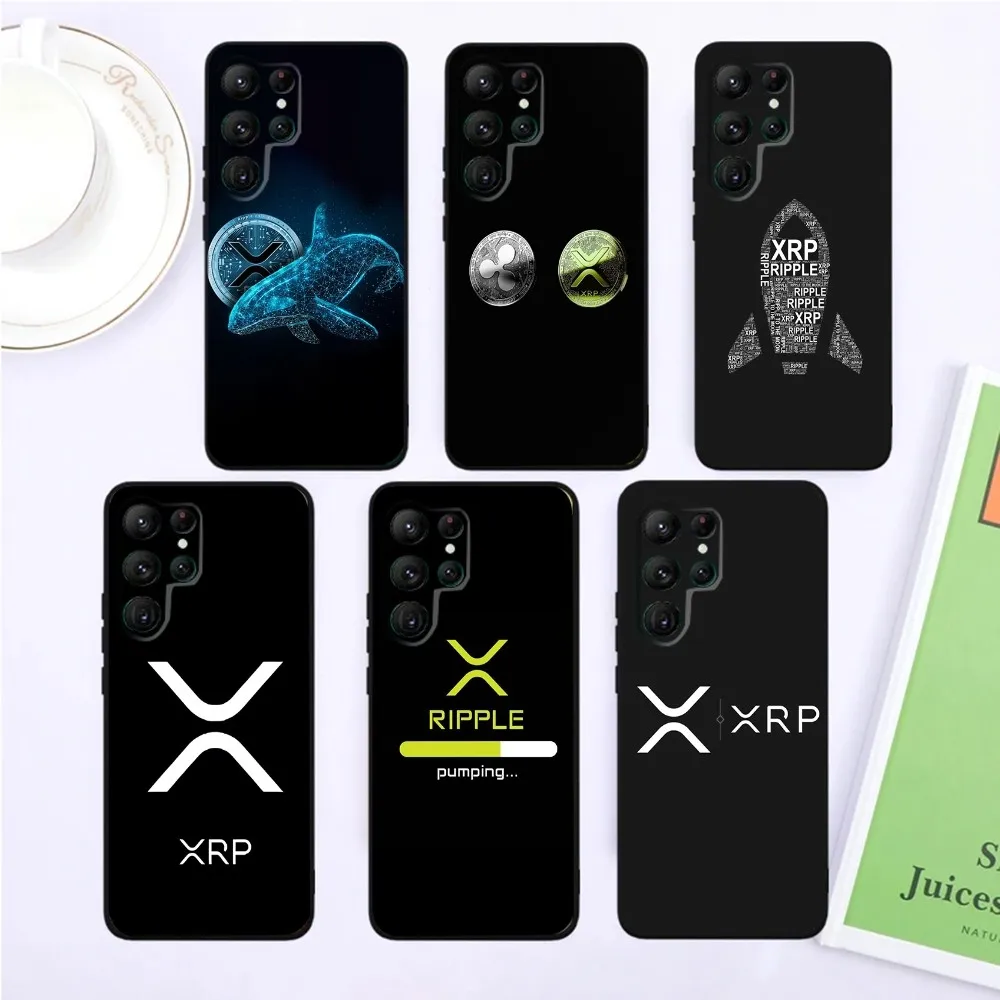 

Xrp Ripple Crypto Phone Case For SamsungS24,S23,S22,S21,Ultra Pro S10,S30Plus,S9,20lite Black Cover