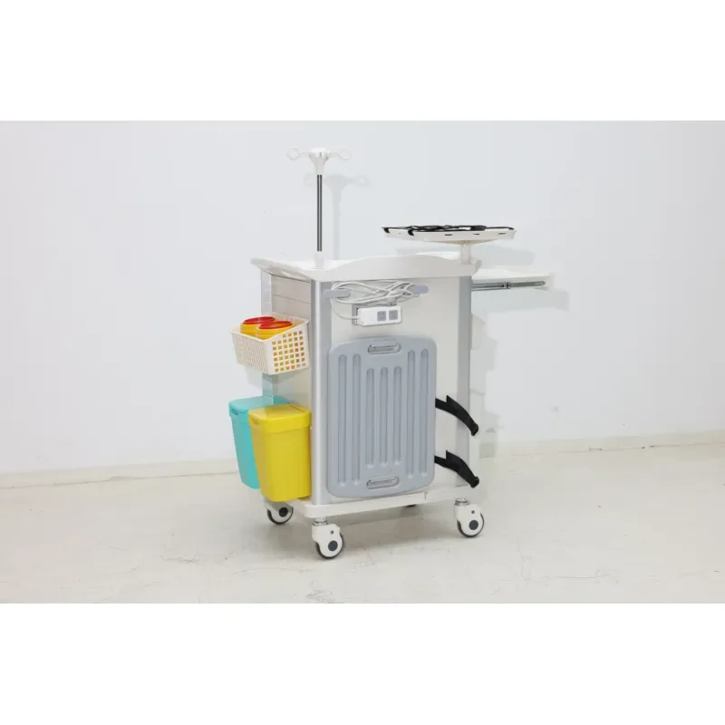 Rough terrain modern hospital hotel medical trolley anti-lock braking system practical shelving all terrain wheels weathering