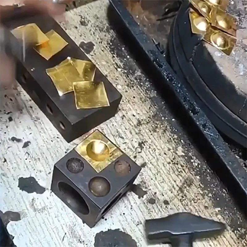 أداة تشكيل فولاذية عالية الجودة ، مجموعة لكمة غطس ، أدوات صنع المجوهرات المعدنية ، صنع الخرز الدائري ، 17 led #5