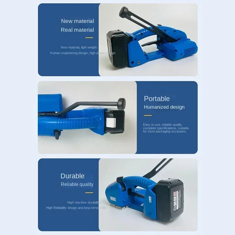 

Excellent Semi-Automatic Portable Baling Machine Electric Strapping Rechargeable Packing Machine Banding Tools For 13-16Mm PP PE