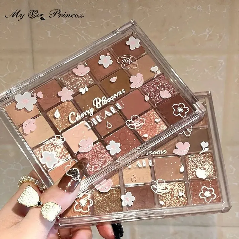 Multichrome Glitter Cream Eye Shadow Waterproof Korean Makeup Pallet Make-up For Women Shiny Eyes Cosmetic Tools Colorrose