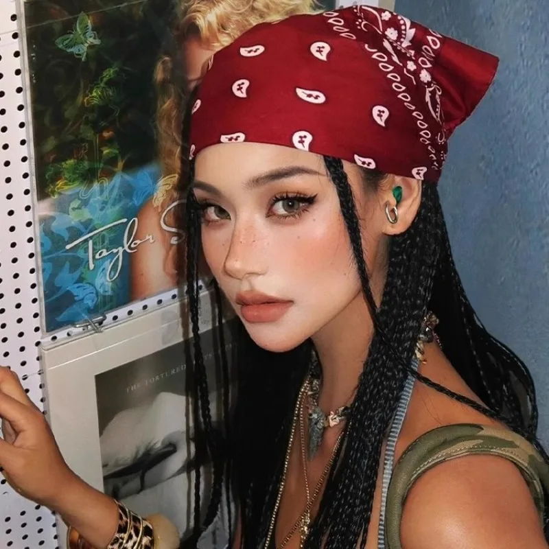 

Универсальная повязка на голову/рукава для мужчин и женщин, бандана, ковбойская, байкерская, спортивная, односторонняя, с узором пейсли