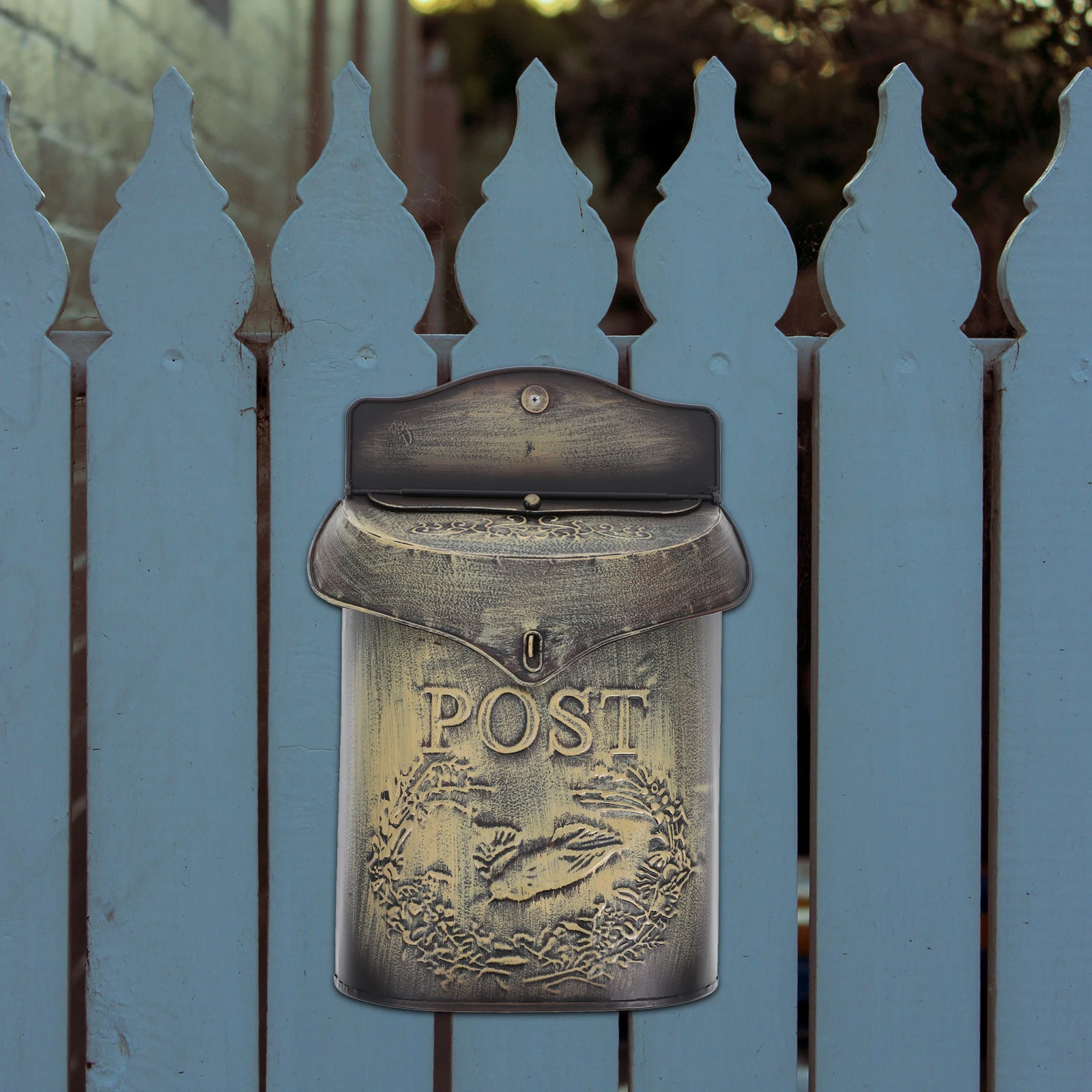 

Wall-mounted Mailbox Vintage Boxes Rustic Iron Retro Letter Decorative Mailboxes