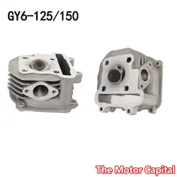 GY6 125cc 150cc Cylinder Head Assembly 52.5mm 57.4mm Scooter Moped ATV GO KART 152QMI 1P52QMI