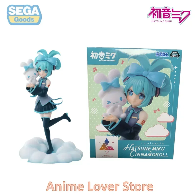 In Stock SEGA Original Luminasta Hatsune Miku Cinnamoroll Sanrio Big Ear Dog Anime Figure Toys for Kids Gift