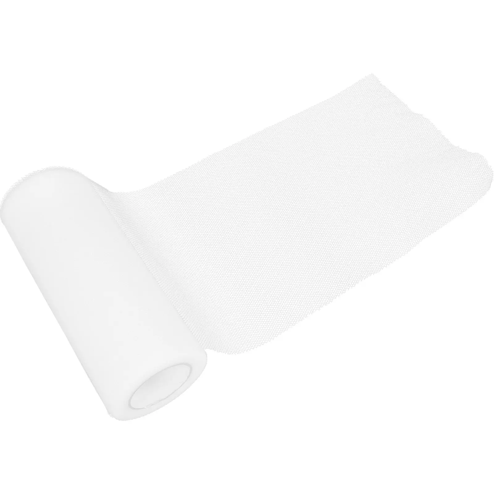 

22M Long 15CM Wide White Polyester Tulle Roll Wedding Car DIY Tutu Craft Balloon Wrapping Ribbon Gift Ornament Party Room