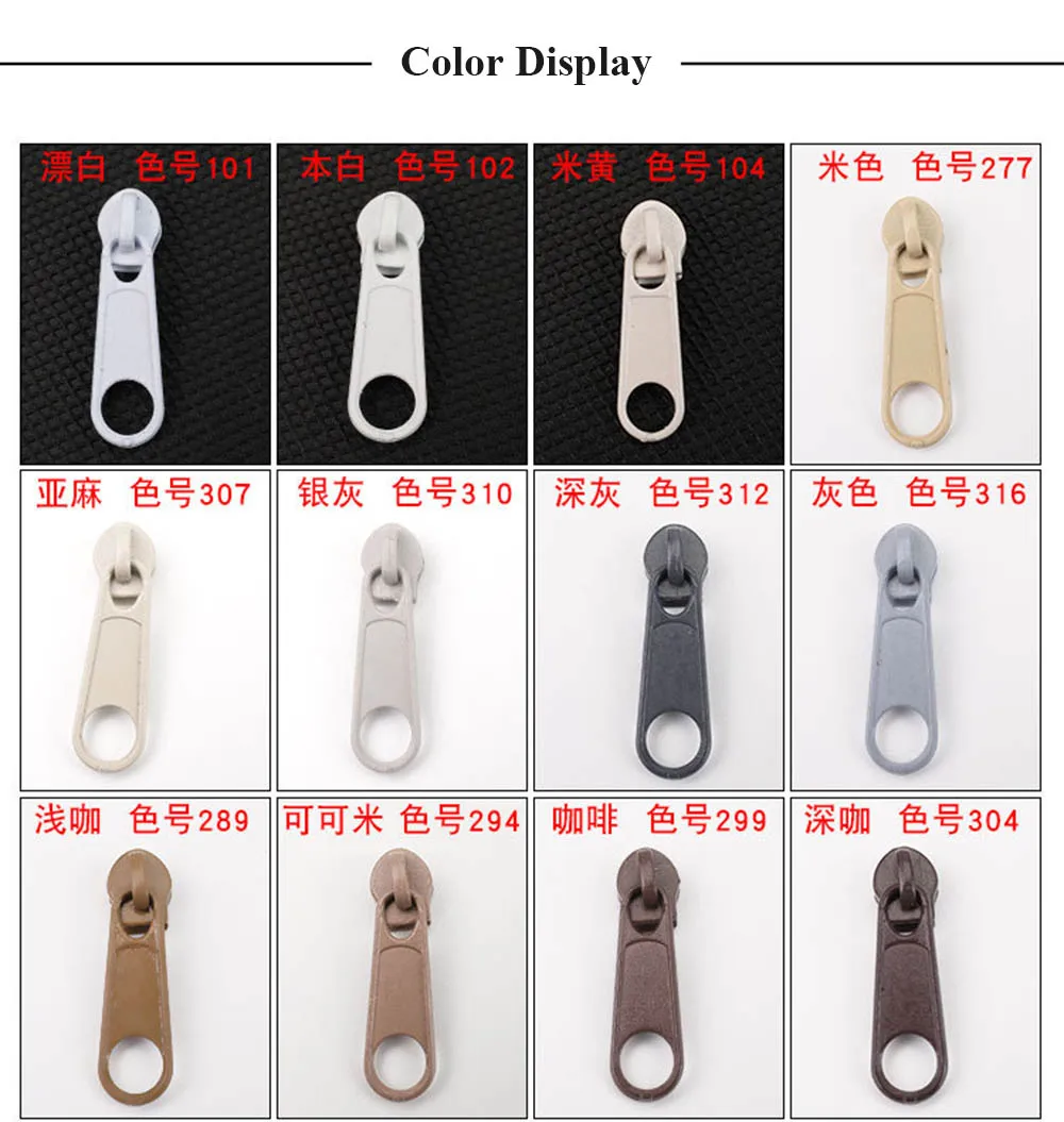 المتزلجون المعادن الملونة ل 3 # سحابات من النايلون ، سستة بولير سحب ، سستة المنزلق الخياطة اكسسوارات 38 الألوان المتاحة 20-50 قطعة #2