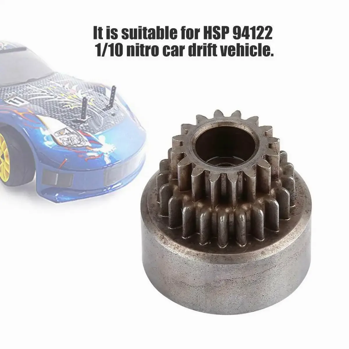 HSP 02023 campana de embrague engranajes dobles para 1/10 HSP 94122/94166 Nitro Powered On-road RC Drift Car RC piezas de coche